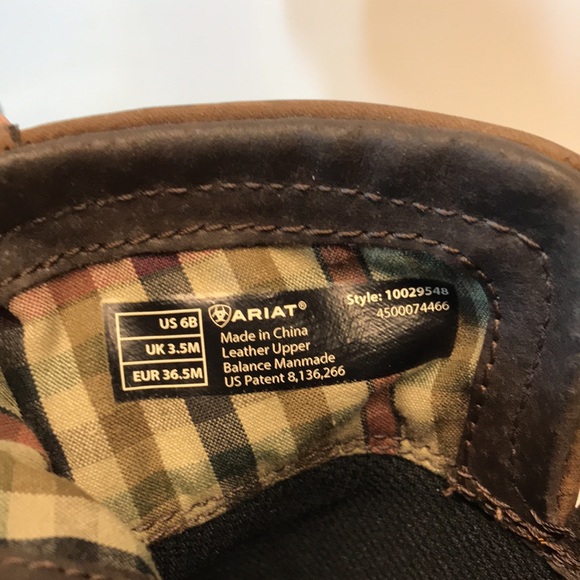 Ariat Savannah H20 suede western boots Chocolate Willow 10029548 - Picture 7 of 8